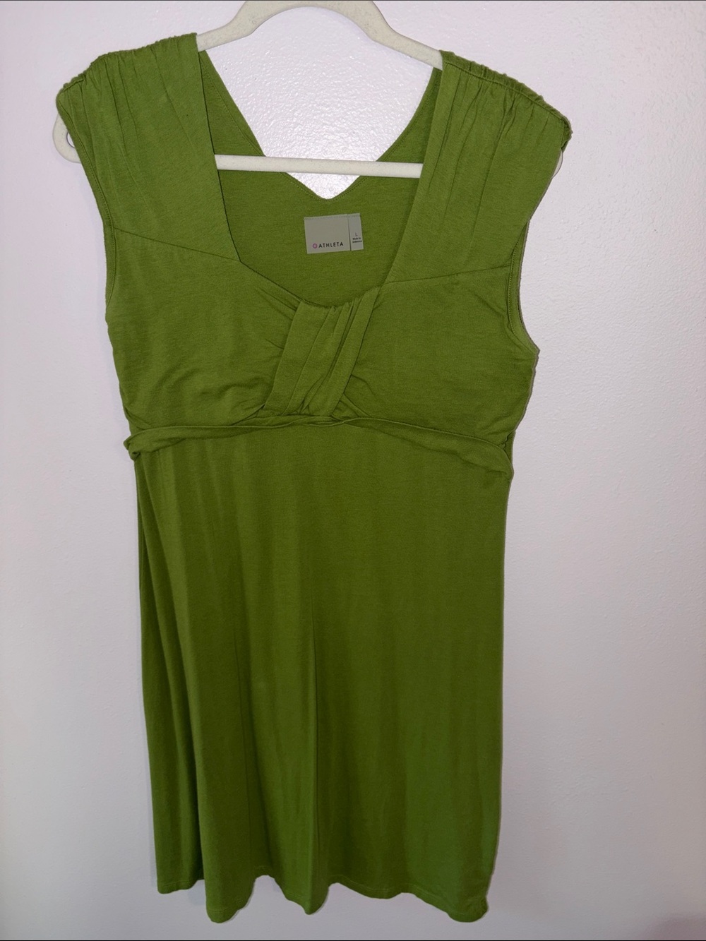 Athleta Green Sleeveless Dress, sz L